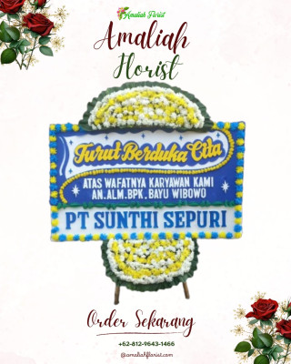 Papan Bunga Duka di Medang Kampai